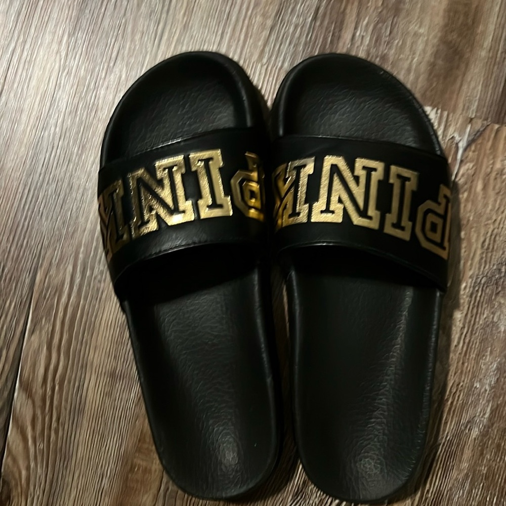 Pink brand slides